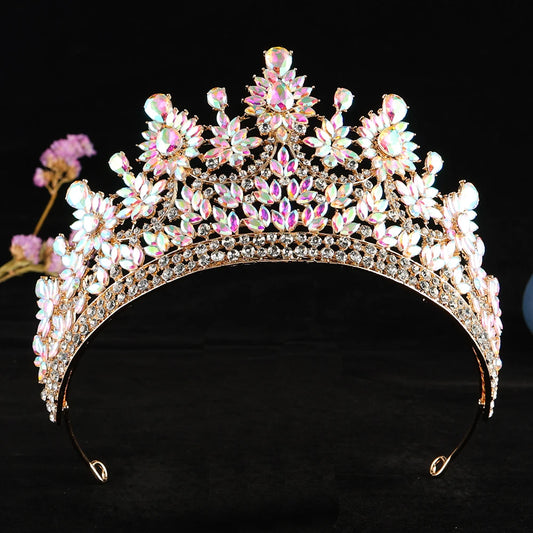 Aurora Borealis crystal tiara