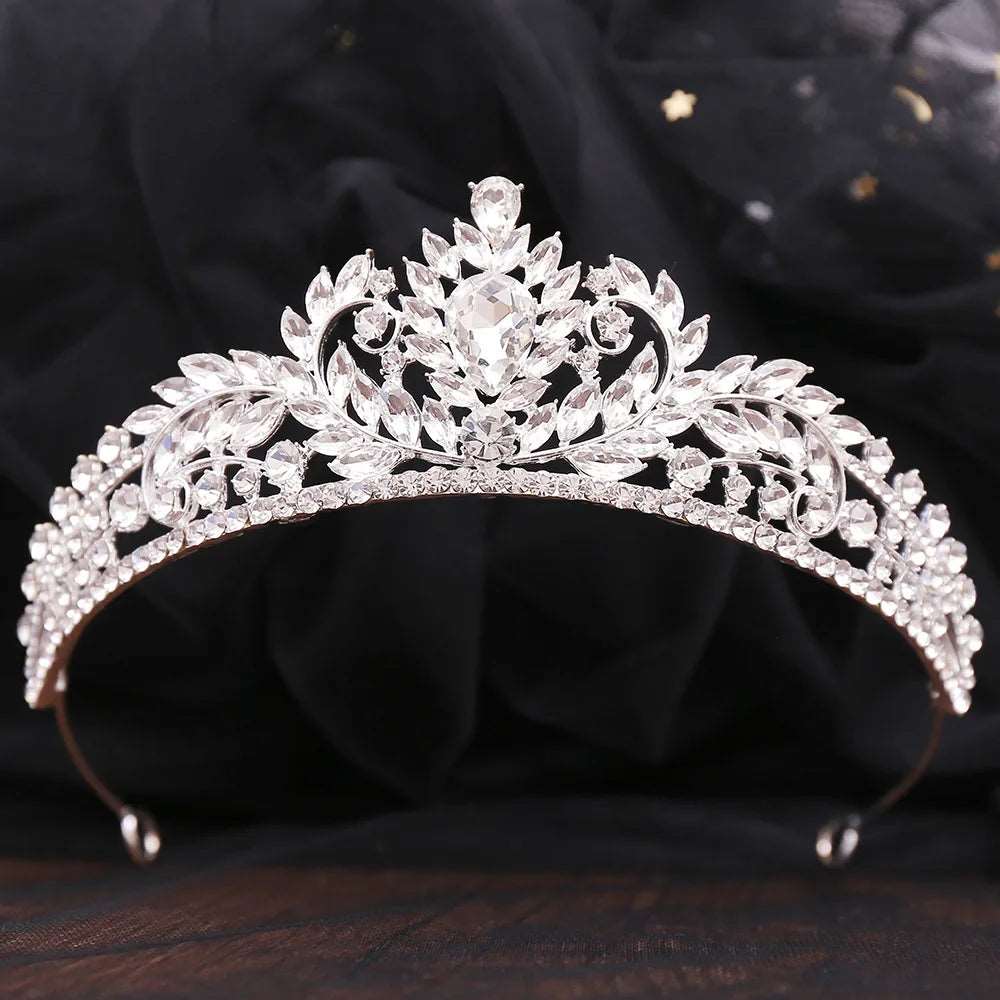 crystal and silver bridal and ballet tiara