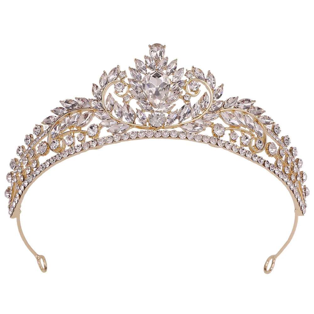 gold and crystal ballet and wedding tiara