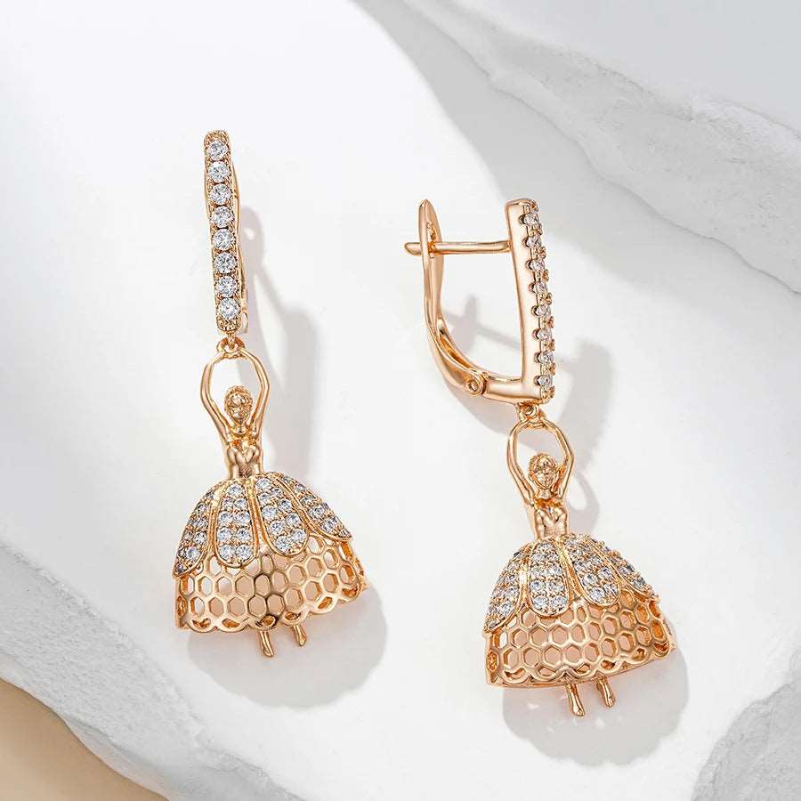 The Arabella Ballerina Earrings - Unique Ballet Accessories - Panache Ballet Boutique