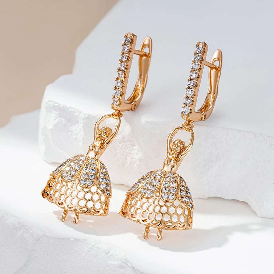 The Arabella Ballerina Earrings - Unique Ballet Accessories - Panache Ballet Boutique