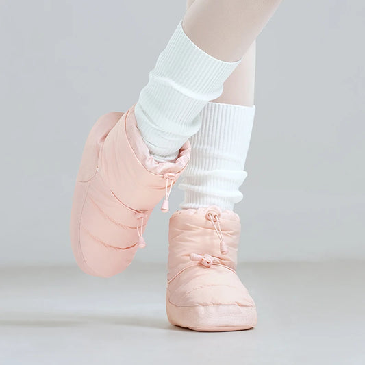 The Lizzie Warm Up Booties pink