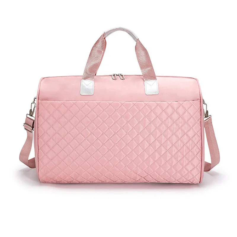 side of quilted dance bag sports bag
