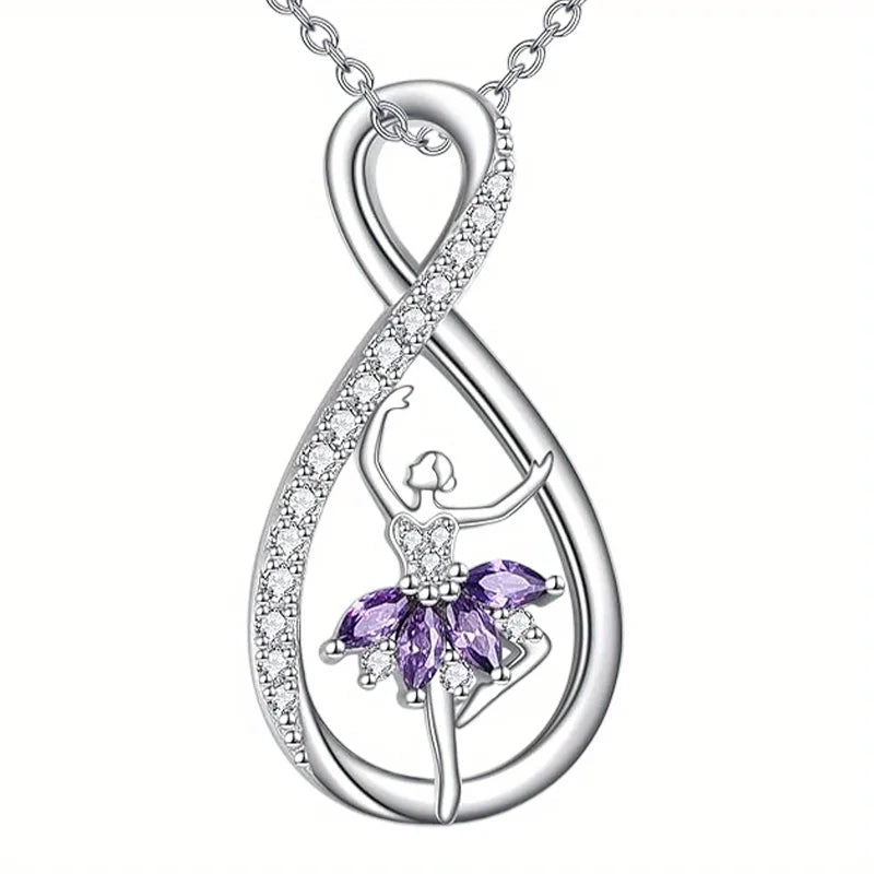 The Sheena Ballerina Necklace crystal