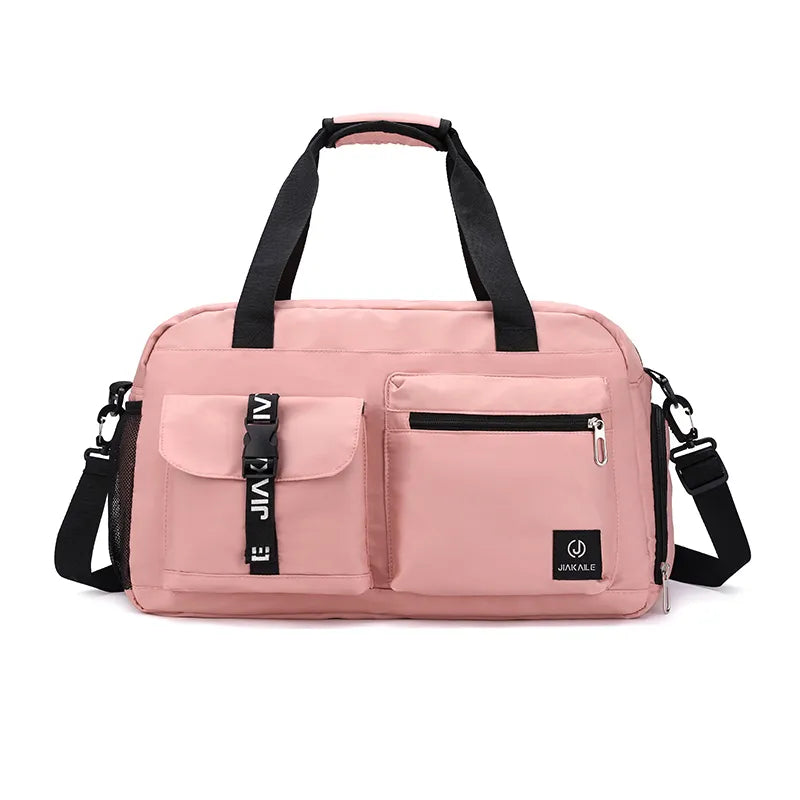 сторона розовой танцевальной сумки, спортивная сумка