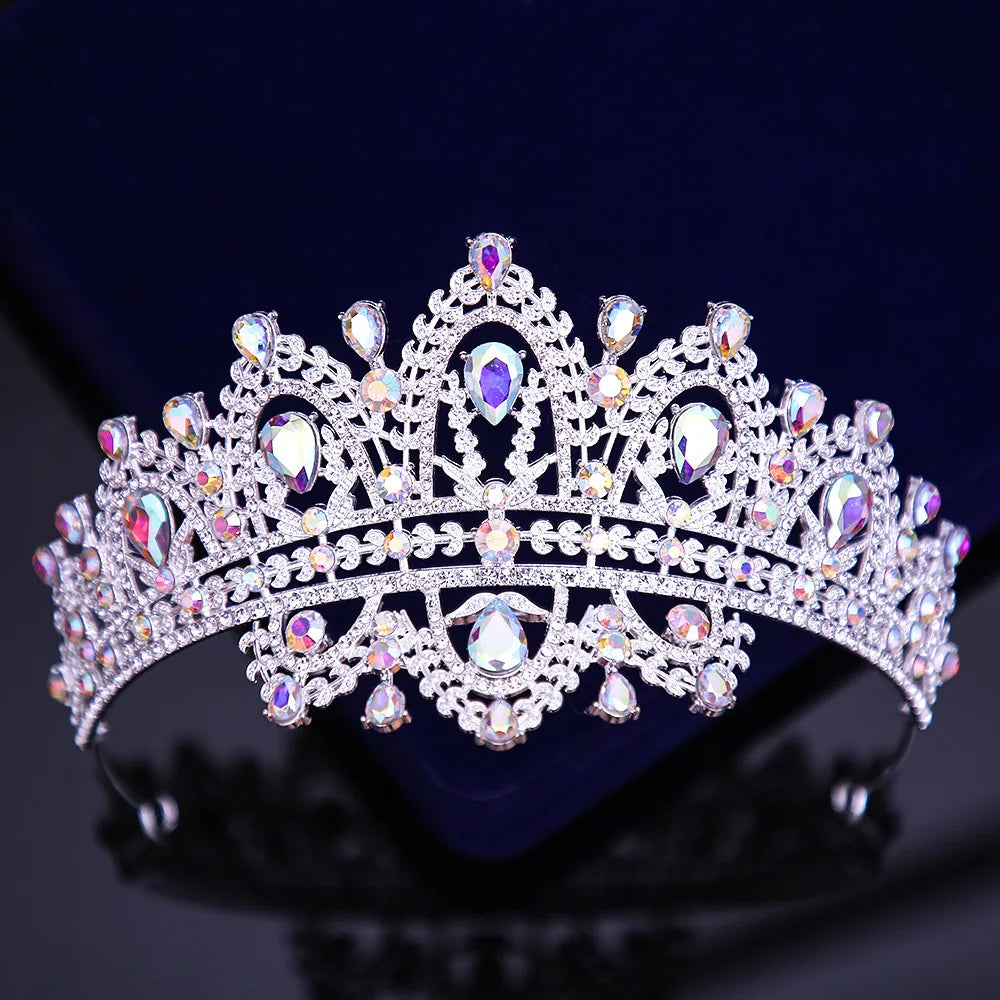 Aurora borealis bridal and ballet tiara