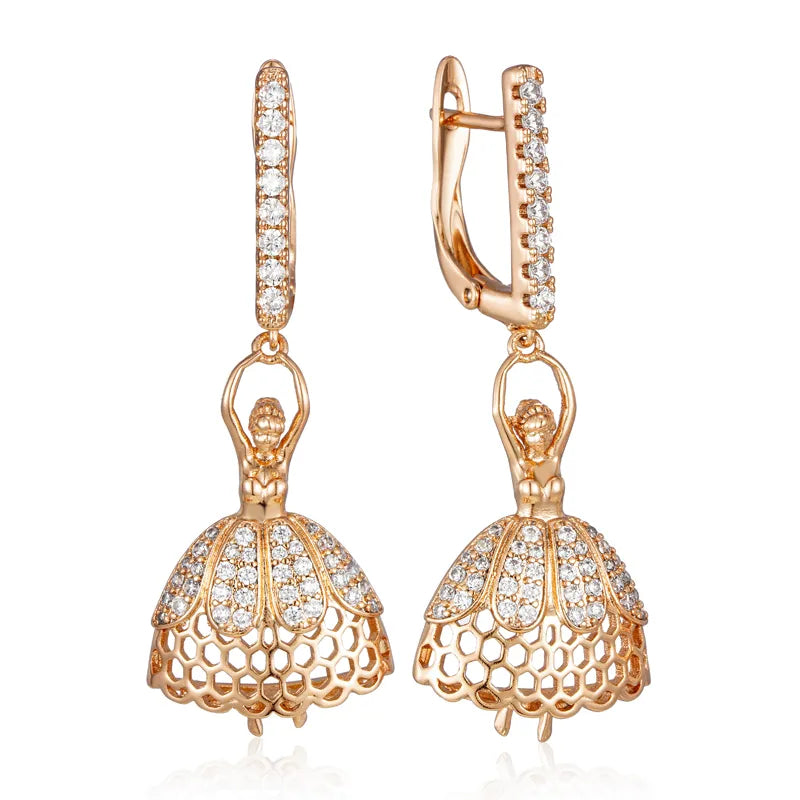 The Arabella Ballerina Earrings - Unique Ballet Accessories - Panache Ballet Boutique