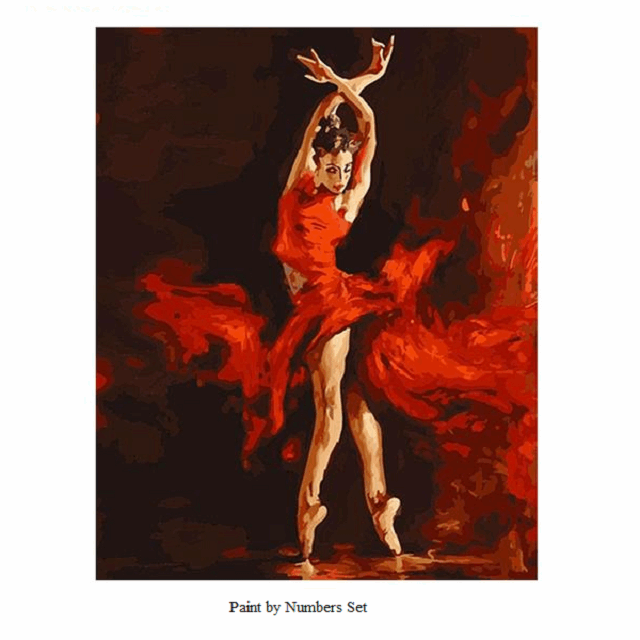 Devant de ballerine Carmen Peinture par numéros Set ballerine