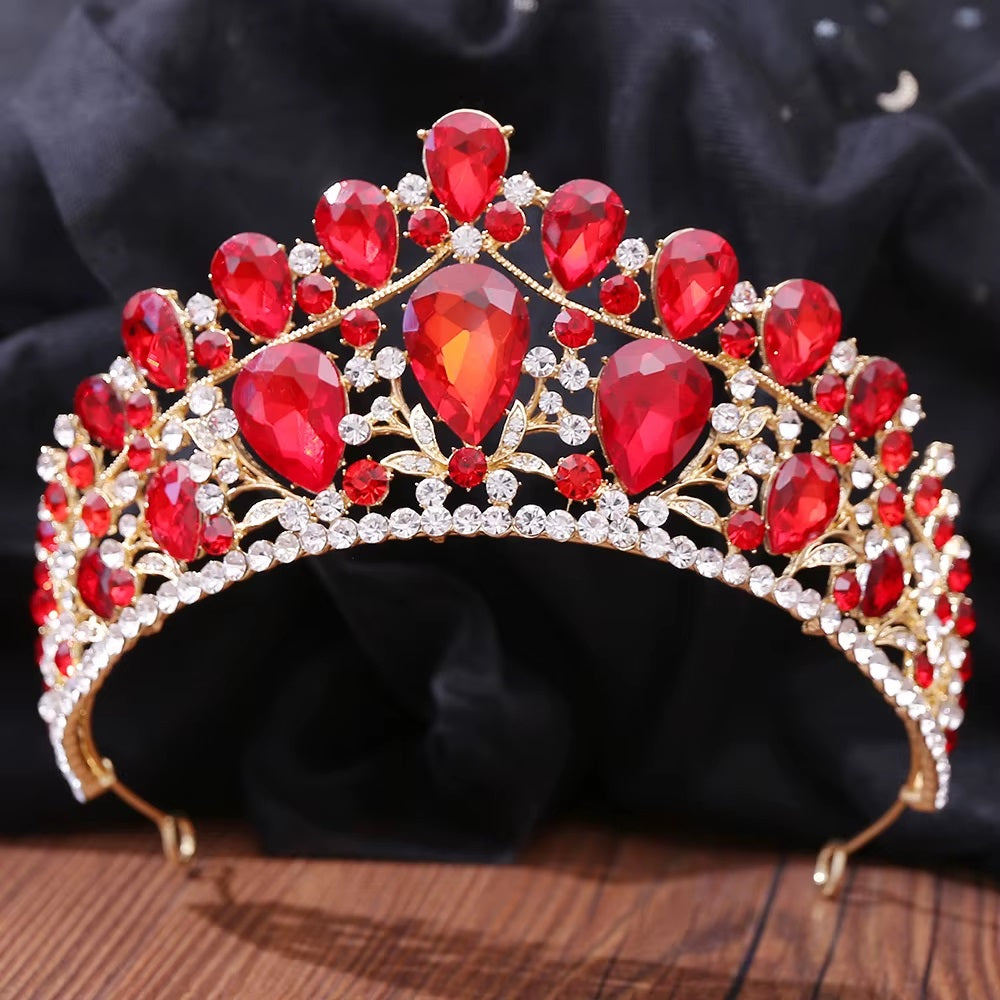 Sparkly Ruby and rhinestone tiara
