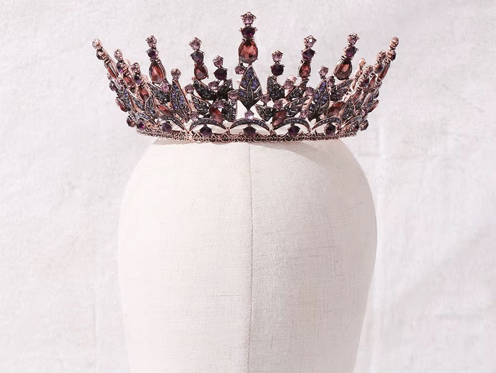 Plum colored crystal crown
YAGP
