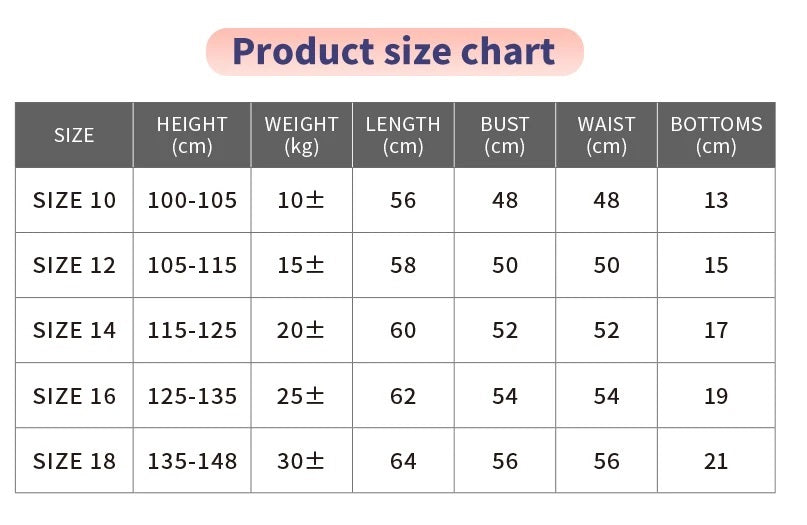 tabela de tamanhos para macacão de balé masculino