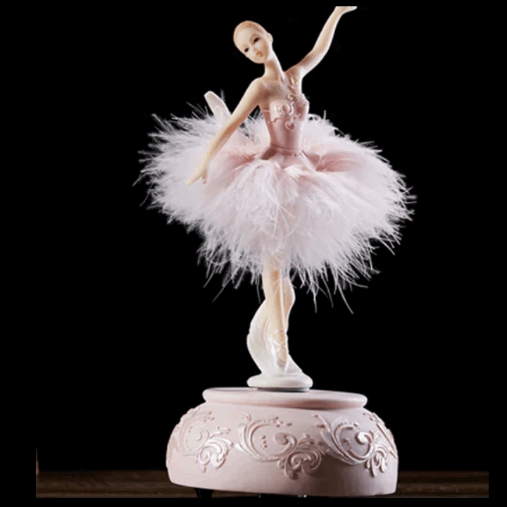 Caixa de música para bailarina - Lembrança de dança elegante - Panache Ballet Boutique