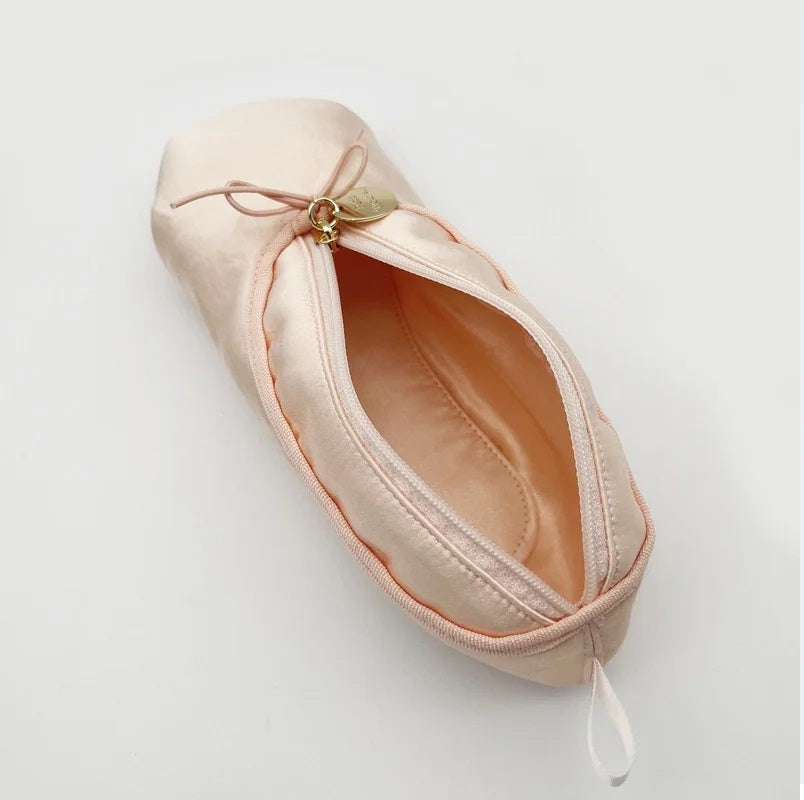Ballet pencil holder makeup bag coin purse with zipper