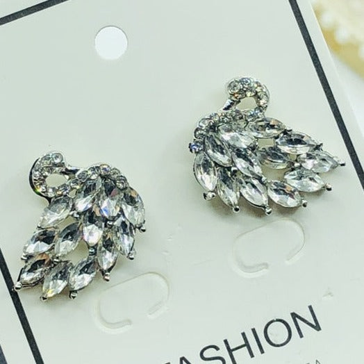 Aretes de cisne de cristal - Joyería de ballet elegante - Panache Ballet Boutique