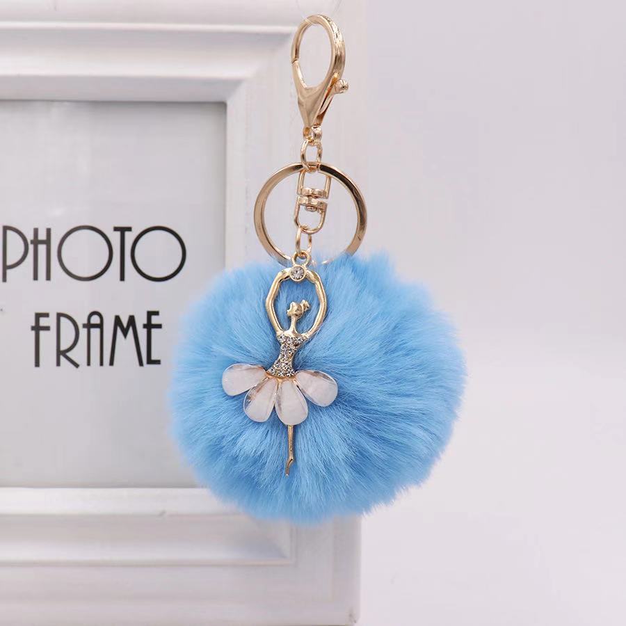 Pom Pom Ballerina Key Chain - Unique Ballet Accessories - Panache Ballet Boutique