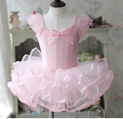 Pink tutu dress for little girls