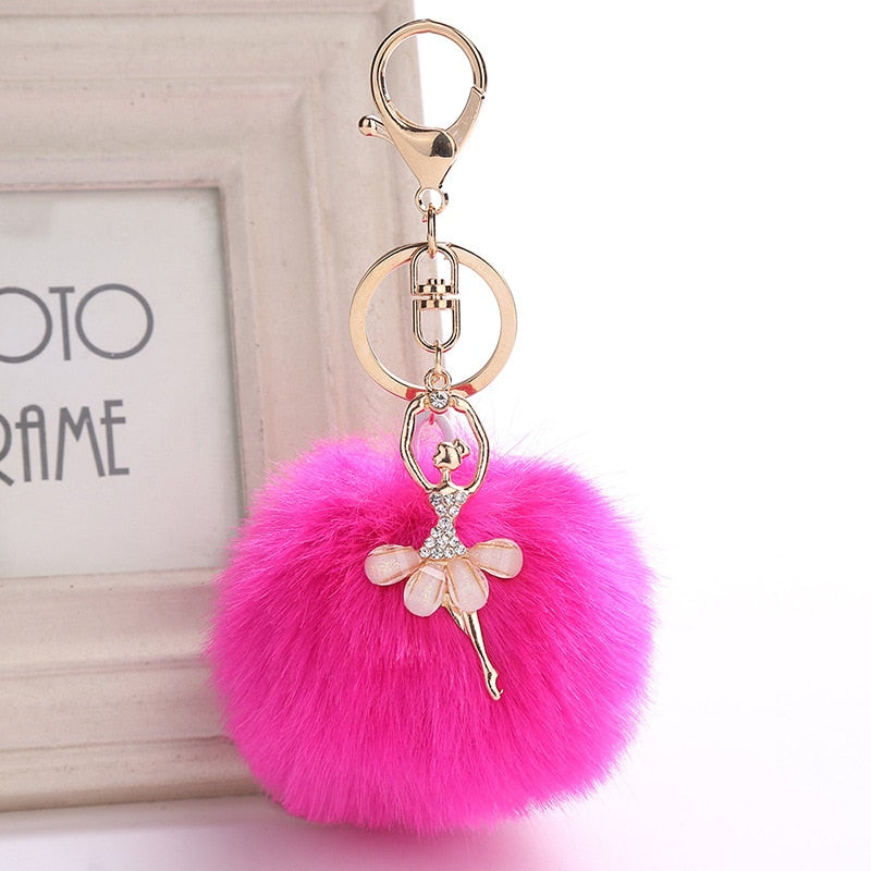 Llavero Bailarina Pom Pom - Accesorios de Ballet Únicos - Panache Ballet Boutique