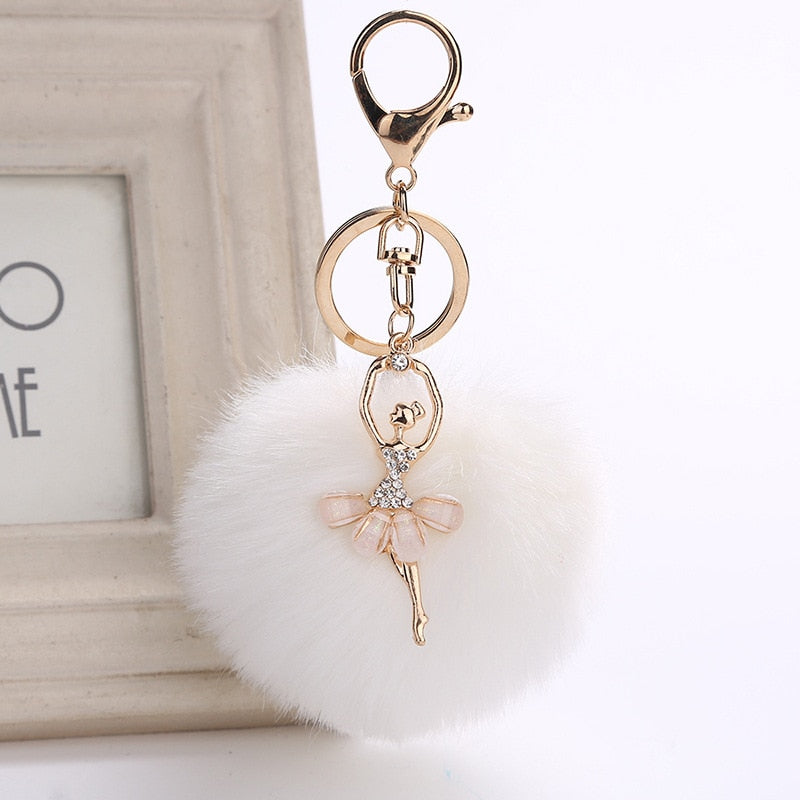 Llavero Bailarina Pom Pom - Accesorios de Ballet Únicos - Panache Ballet Boutique