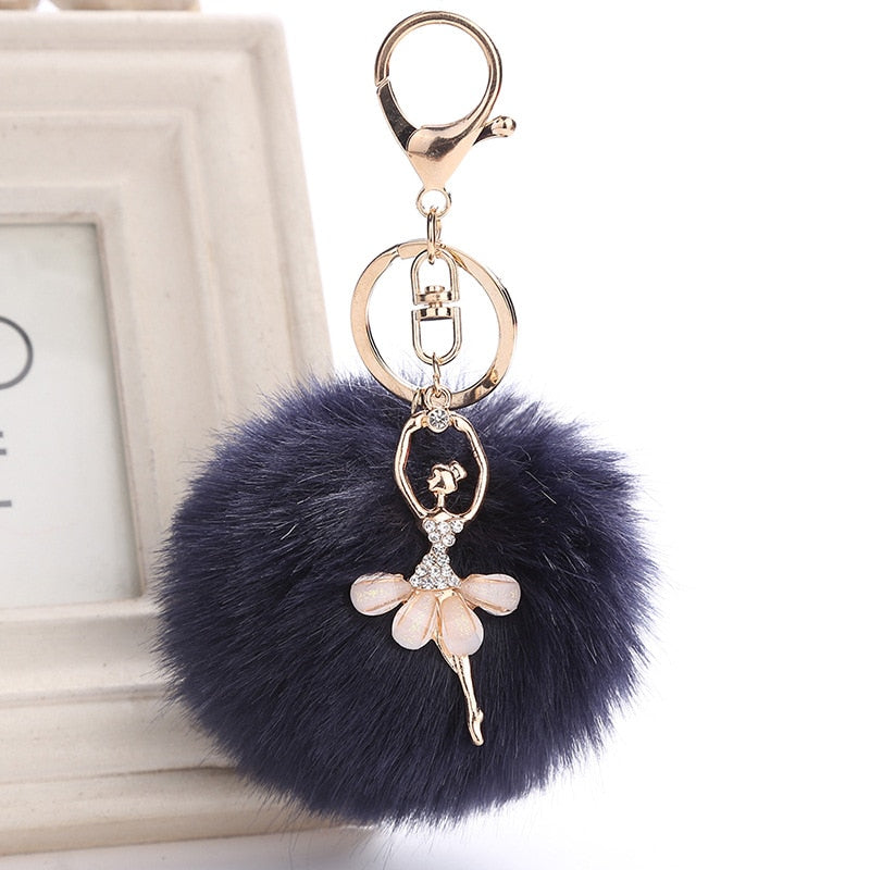 Llavero Bailarina Pom Pom - Accesorios de Ballet Únicos - Panache Ballet Boutique