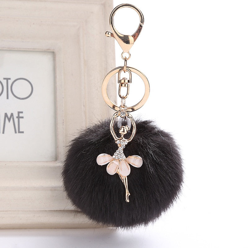 Llavero Bailarina Pom Pom - Accesorios de Ballet Únicos - Panache Ballet Boutique