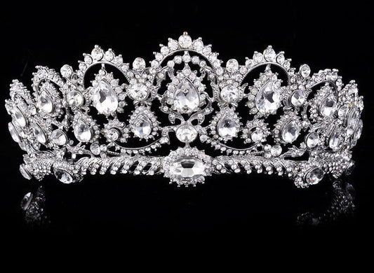 elegante Tiara mit Kristallen für Ballett oder Hochzeit