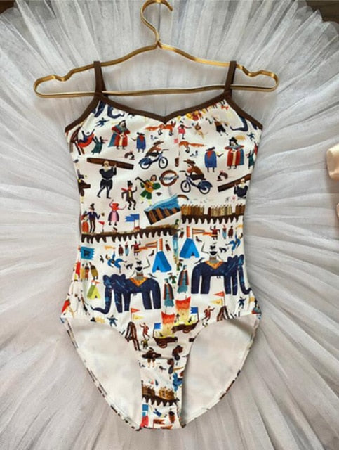 whimsical themed camisole leotard