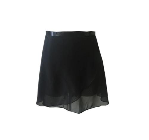 black chiffon ballet skirt