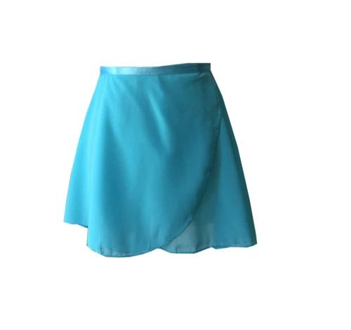 turquoise blue chiffon ballet skirt