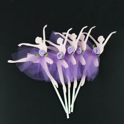 Ballerina-Kuchen und Cupcake-Topper