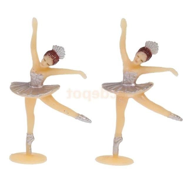 Toppers de bolo de pequena bailarina - Decorações encantadoras de balé para bolos - Panache Ballet Boutique