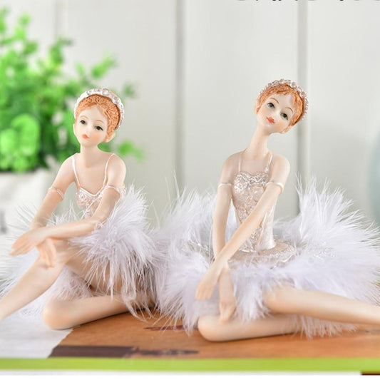 Ballet Dancer Figurine - Charming Resin Decor - Panache Ballet Boutique